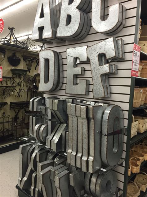 large metal house numbers hobby lobby|hobby lobby metal letter walls.